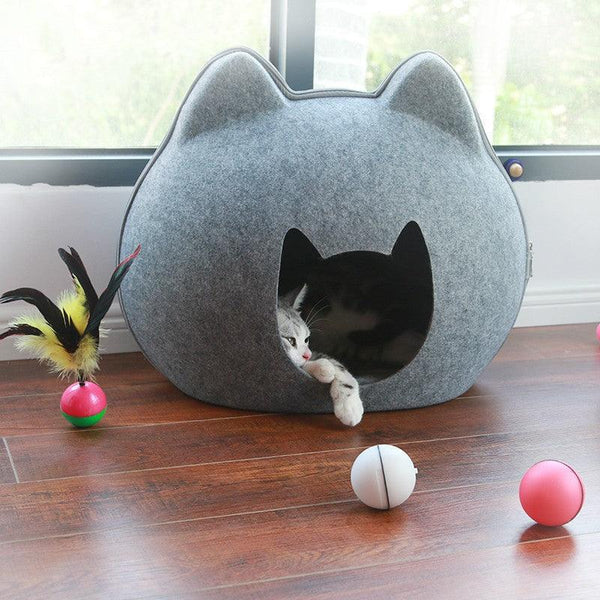 Cozy Haven Cat House & Litter Combo